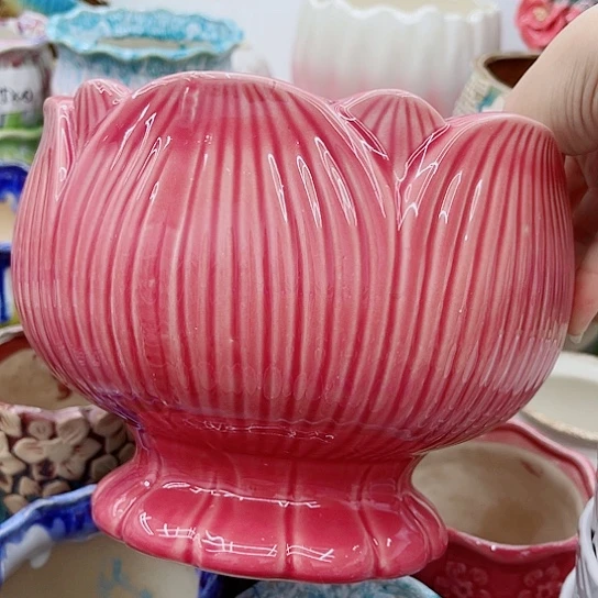 多肉绿植陶瓷花盆9.9包邮