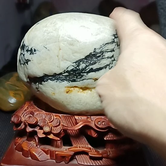 新疆金丝玉原石国画
