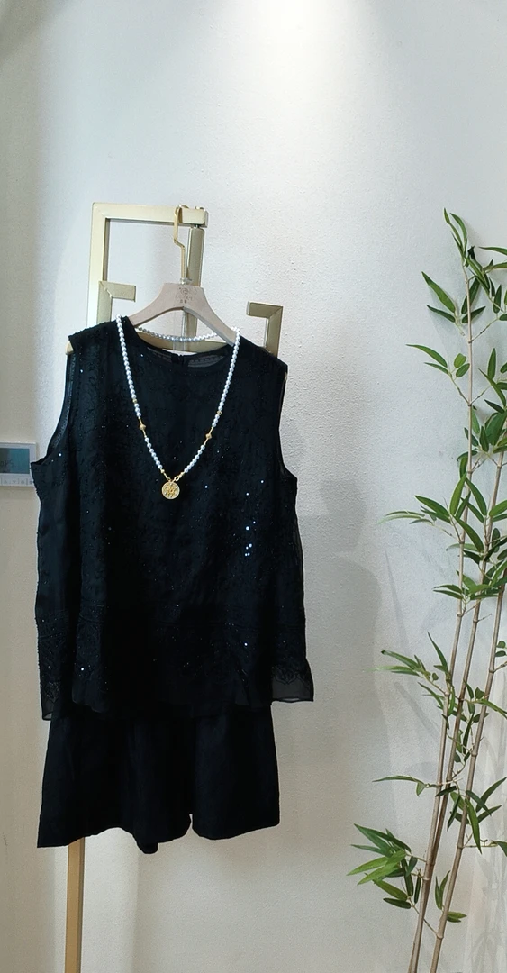 宽松型薄款重工马夹民族风休闲无袖