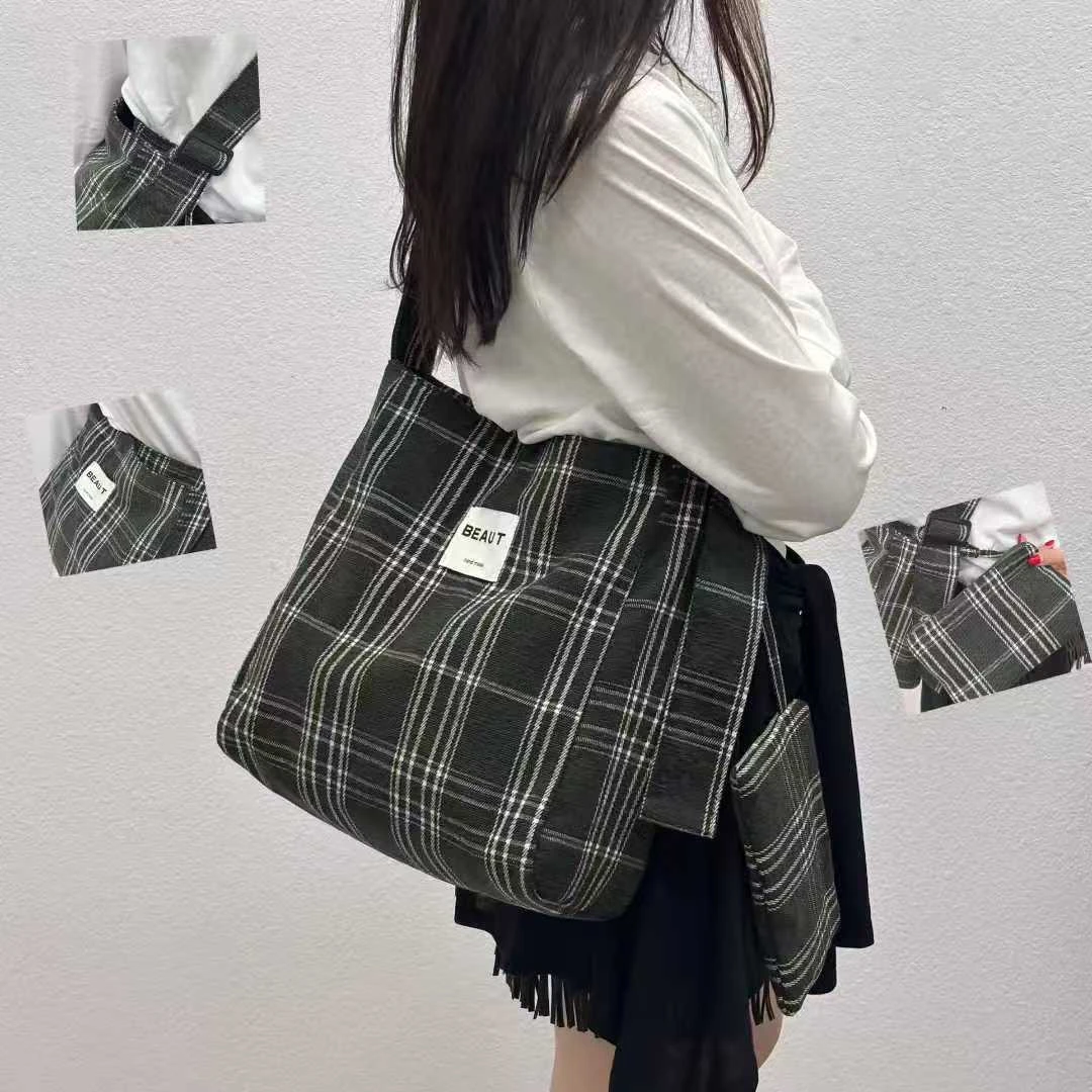 秋冬新款单肩包女韩版ins休闲大容量 文艺背包慵懒风豹纹斜挎包潮