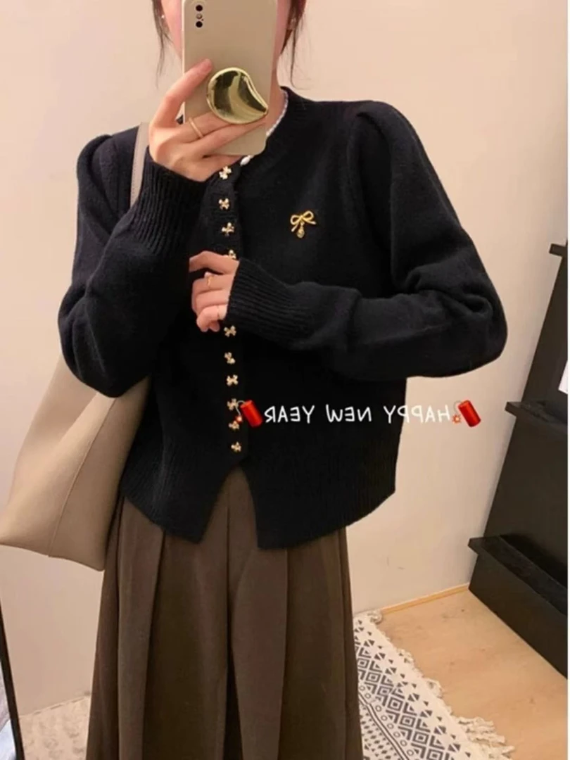 玉姐家小香风甜美高级感显瘦开衫f1956 J021400