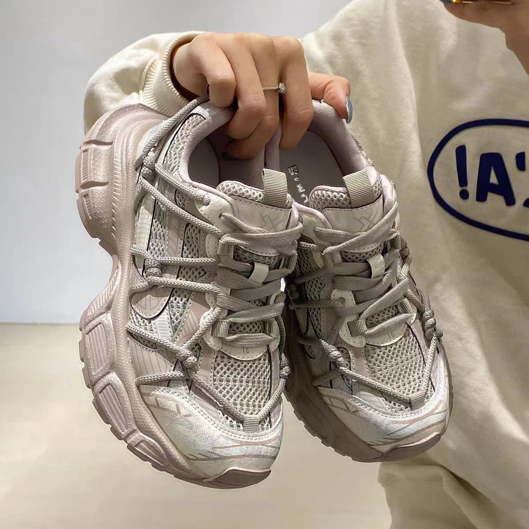 复古老爹鞋女款2025新款厚底增高休闲鞋百搭运动鞋潮G10-887-3