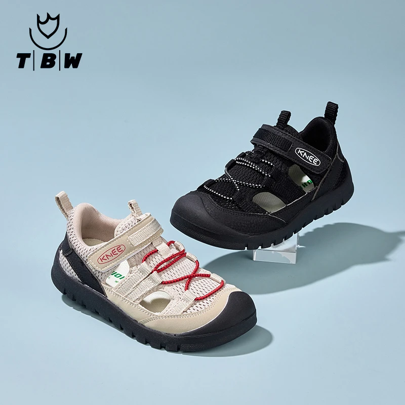 夏季新款透气防滑凉鞋爆款网面一脚蹬儿童运动鞋潮款男童鞋女童鞋