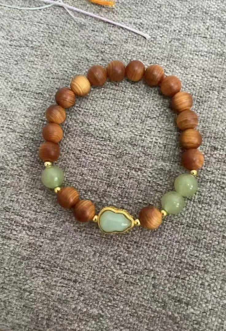 会友.崖柏单圈手串