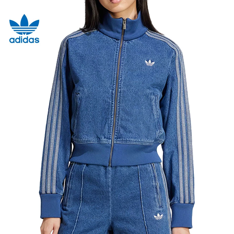 adidas阿迪达斯【环】三叶草女子运动休闲夹克外套JD2570