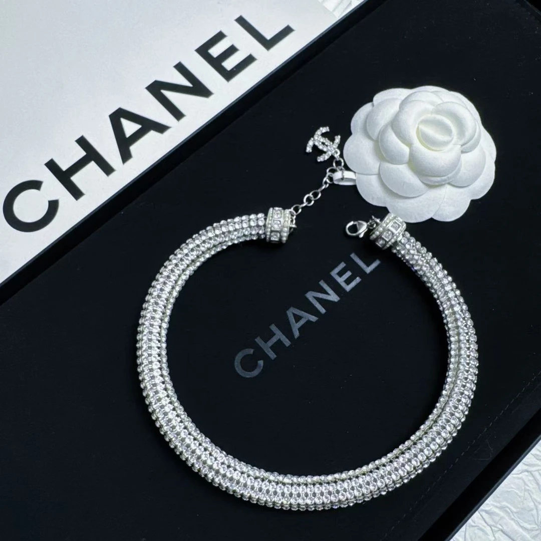 95新 Chanel/香奈儿 柚礼中古/香奈儿莱茵石项链lz407377