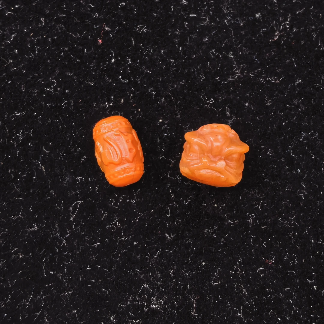MZY099南红醒狮六字箴言配饰