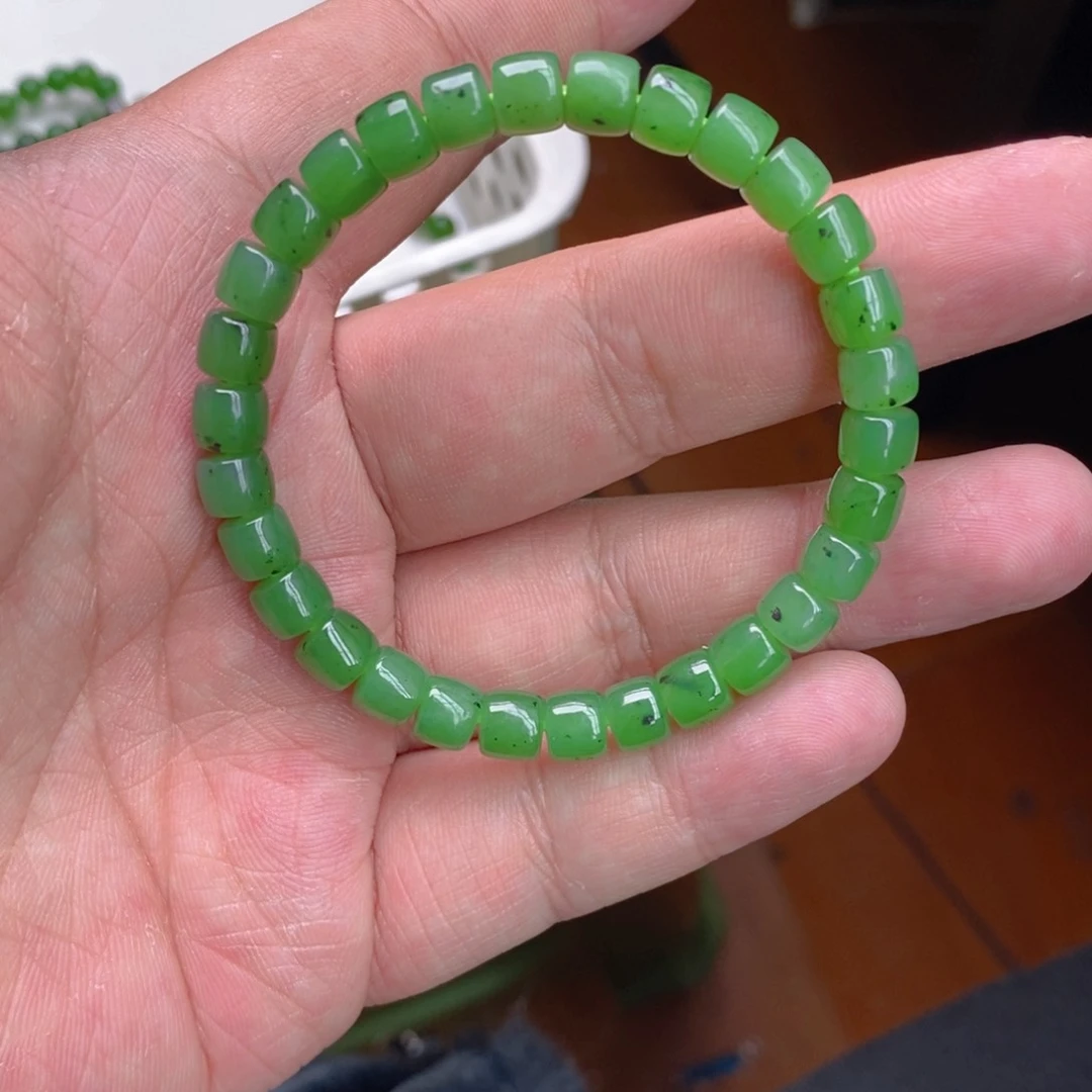 和田玉（碧玉）手链未镶嵌