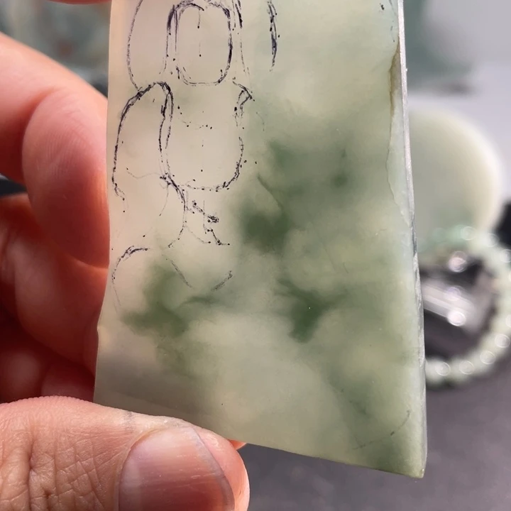 定制翡翠未镶嵌稍等一下