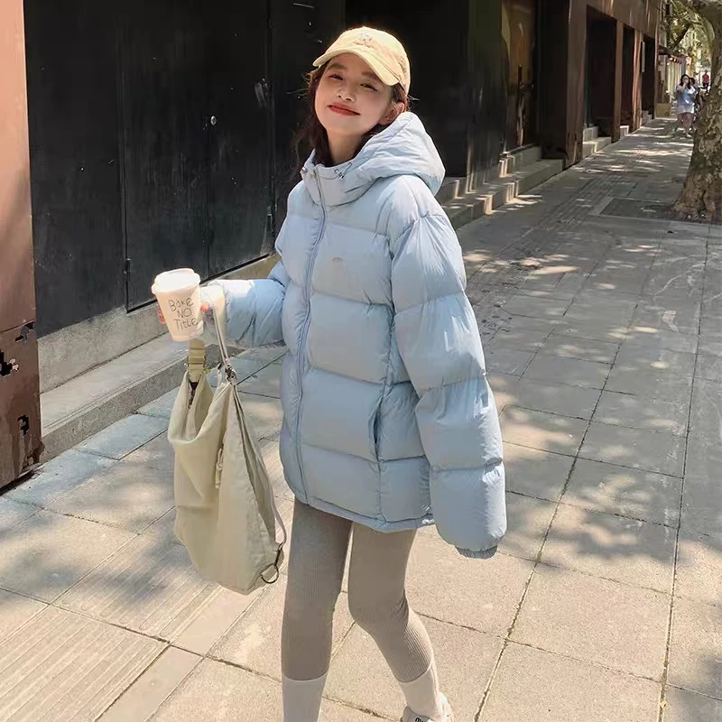 加厚棉服女秋冬季新款韩版连帽小个子时尚休闲百搭保暖面包服外套