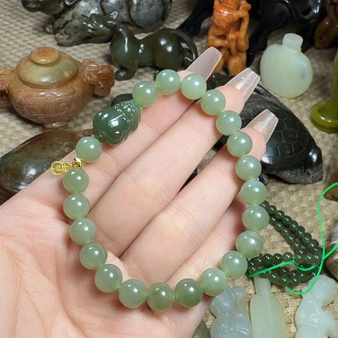 白玉菩提吊坠挂件