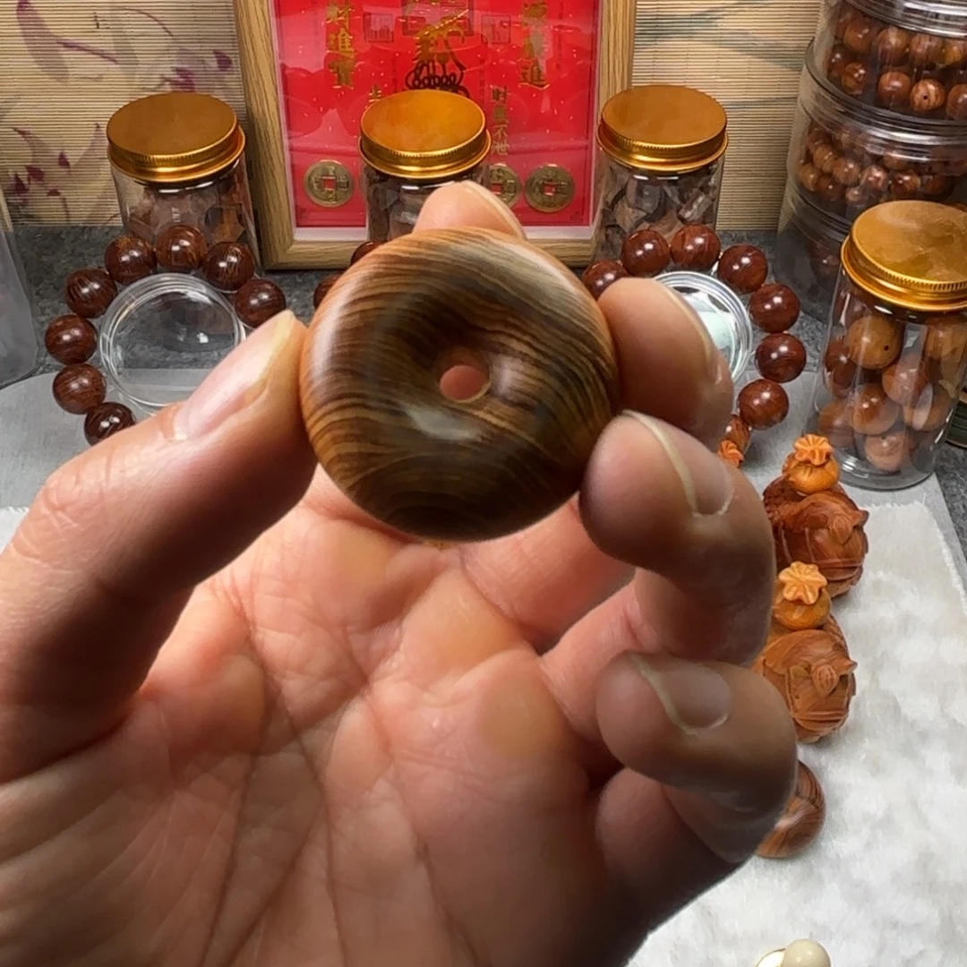 安***镇柏木（崖柏）太行崖柏天然雷击平安扣