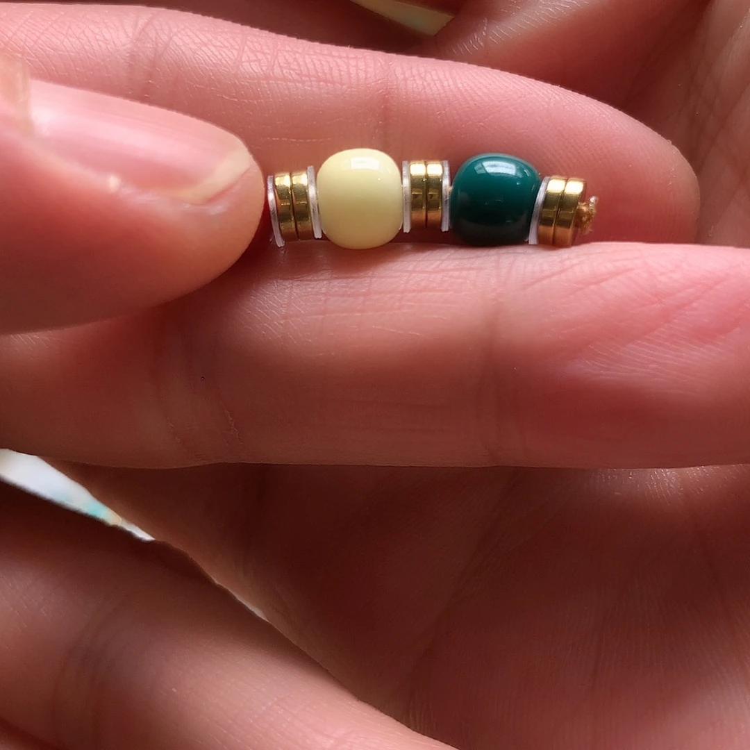 琉璃颈饰红绿灯7mm一套