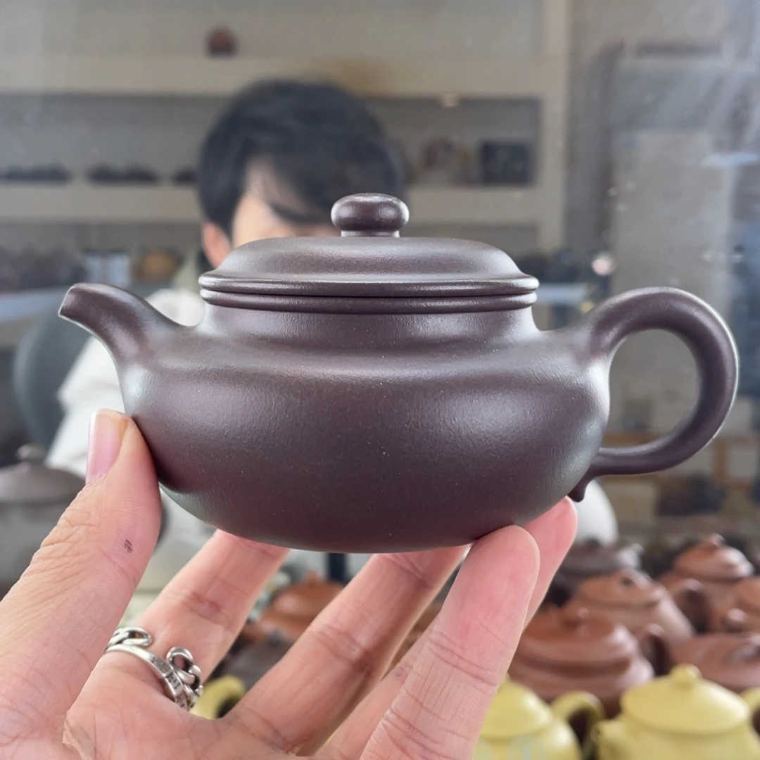 茶壶紫砂180cc老紫泥茶壶