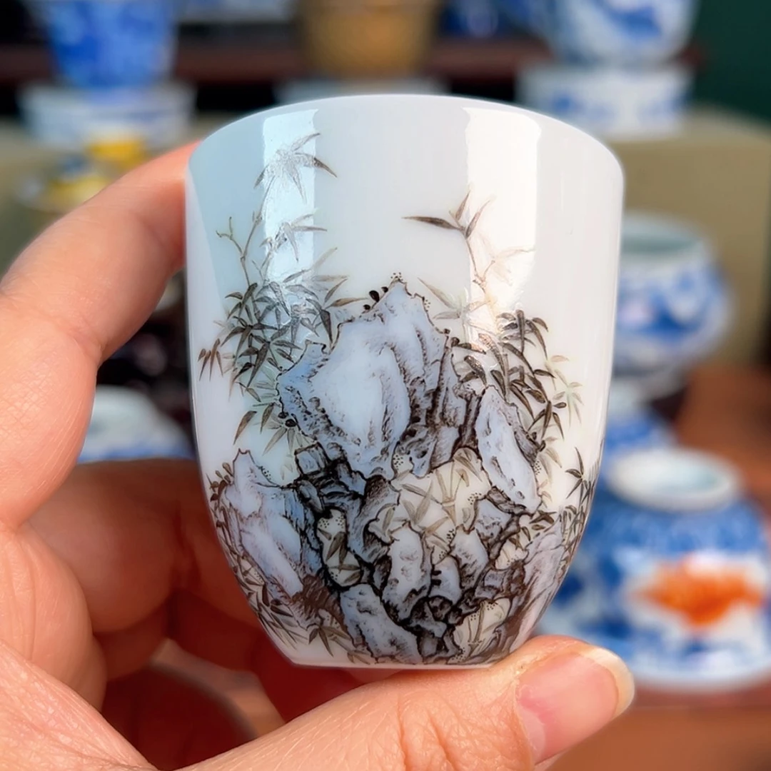 【闪购商品】杯论艺堂-墨竹闻香杯