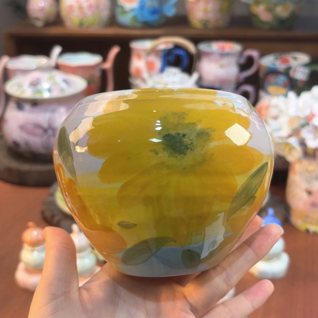 景德镇手绘高温釉下彩陶瓷茶具