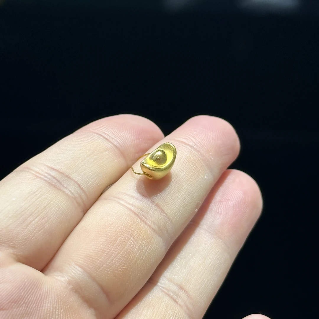 足金999 精品 元宝通孔 0.496