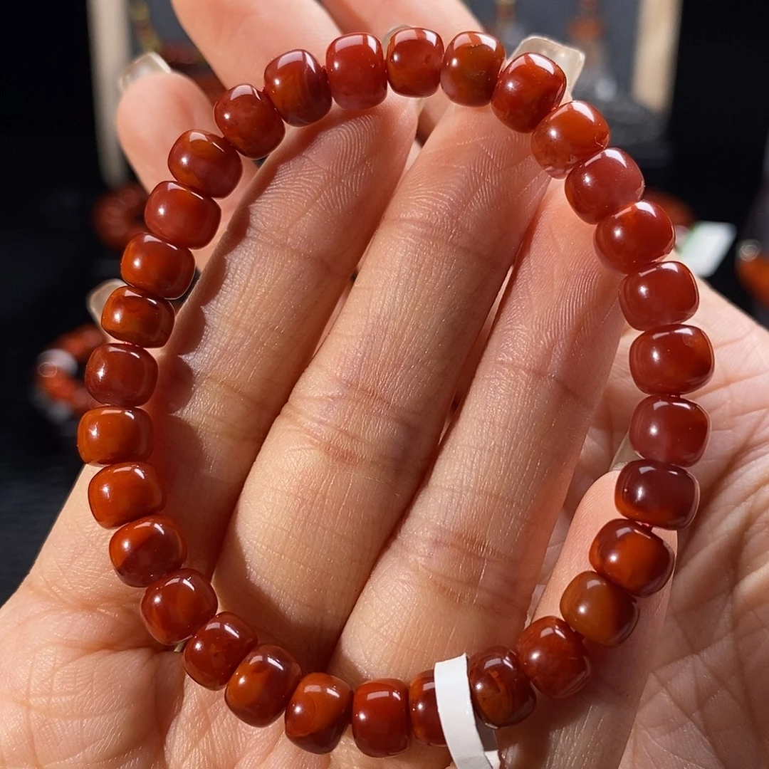 南红玛瑙未镶嵌四川凉山瓦西手串7mm