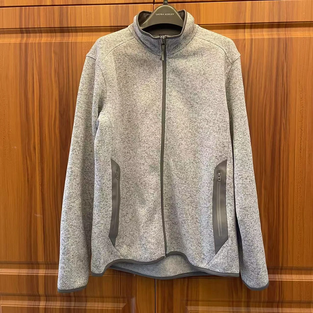 【50玫瑰】2025春季新款男士抓绒立领保暖舒适外套