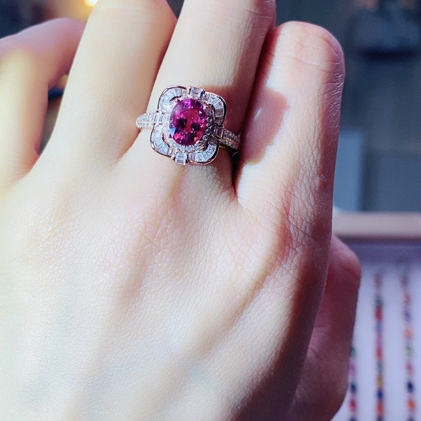 【闪购商品】银S925镶嵌戒指碧玺