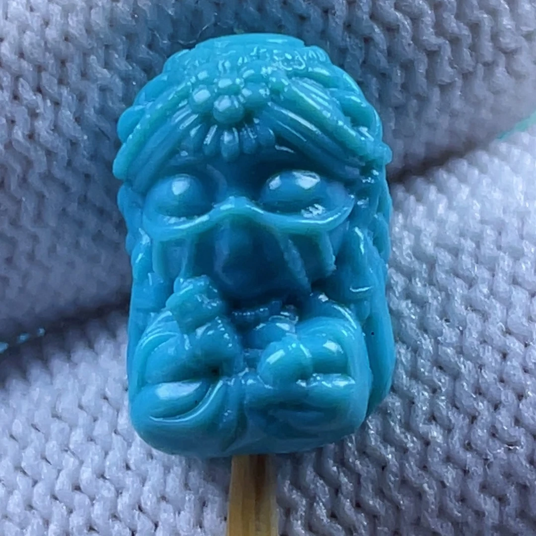 绿松石未镶嵌天然原矿绿松石雕件