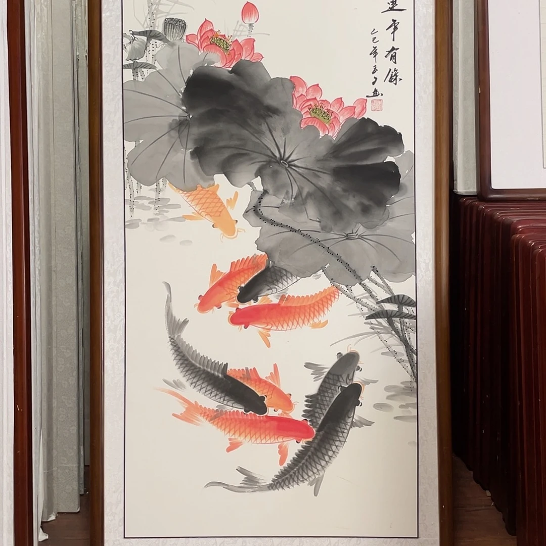 国画带框尺寸63*123厘米