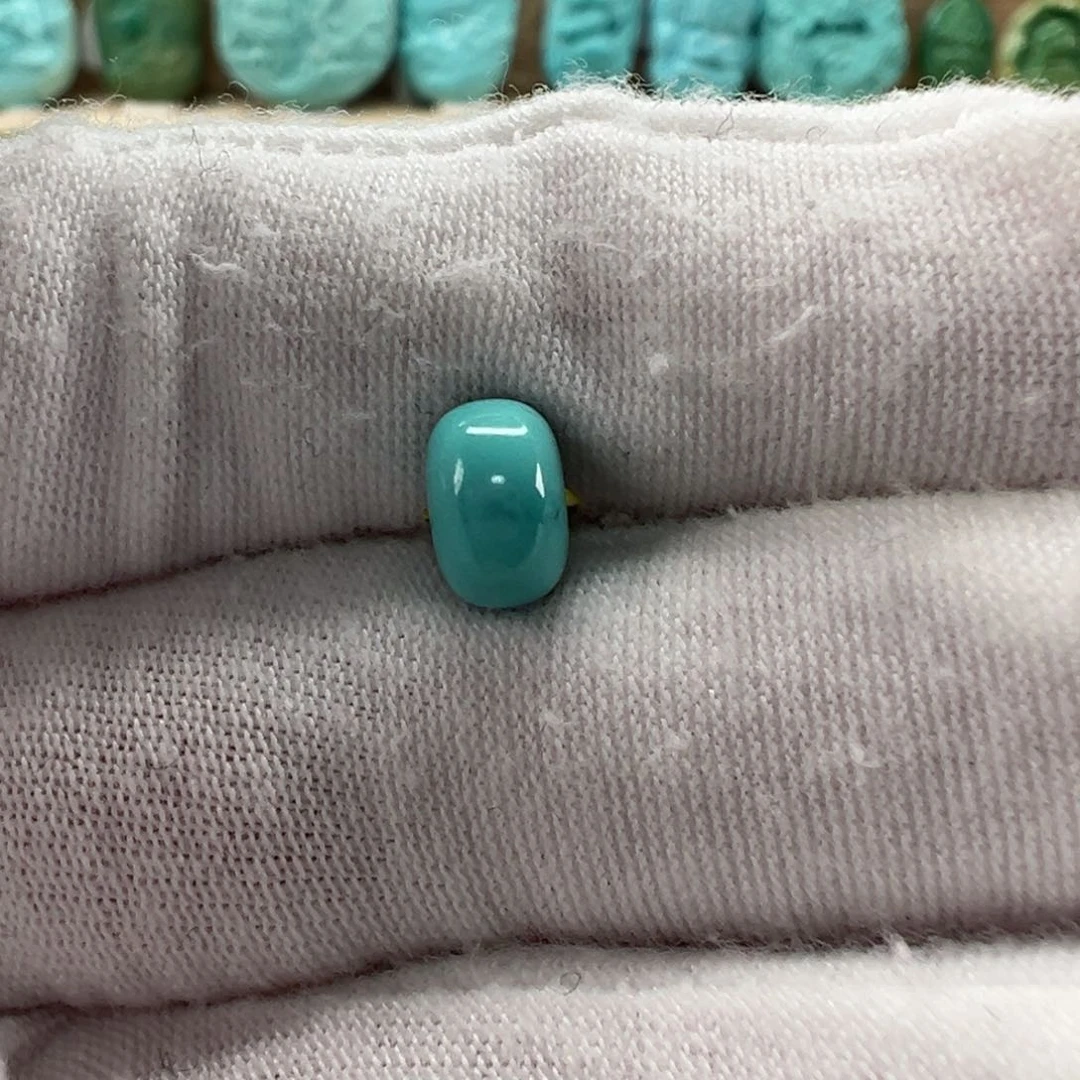 未镶嵌绿松石鼓珠7.6x5mm