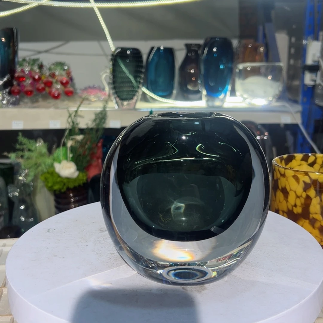 高 14 轻奢琉璃花器福利正常手工痕迹