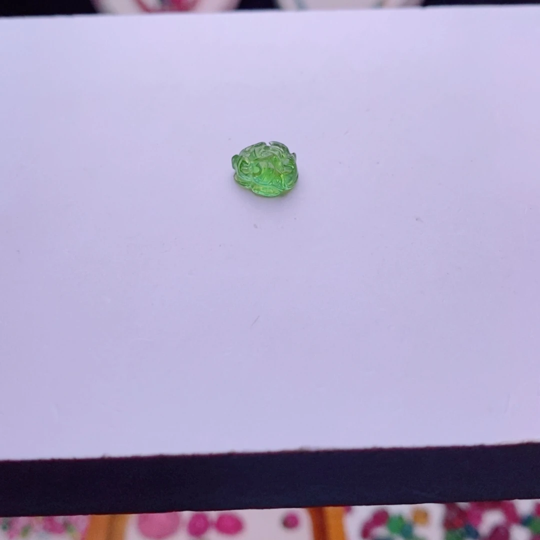 单珠m未镶嵌碧玺牡丹花