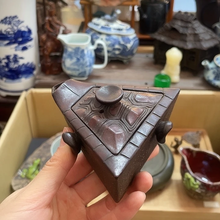 初***心紫砂中古工艺品摆件