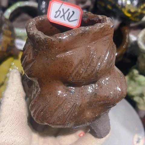 粗陶花盆手工花盆制作