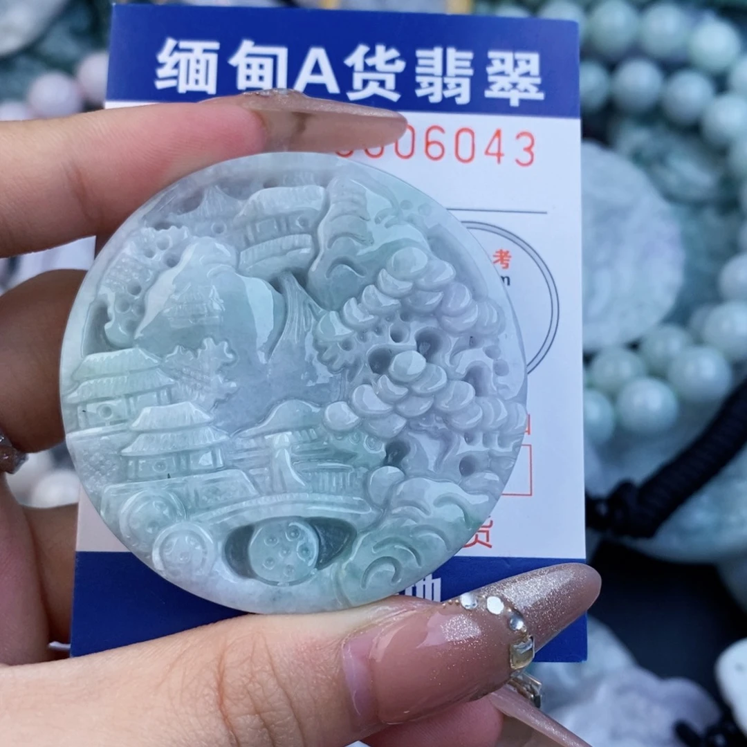 翡翠未镶嵌吊坠(不含链)