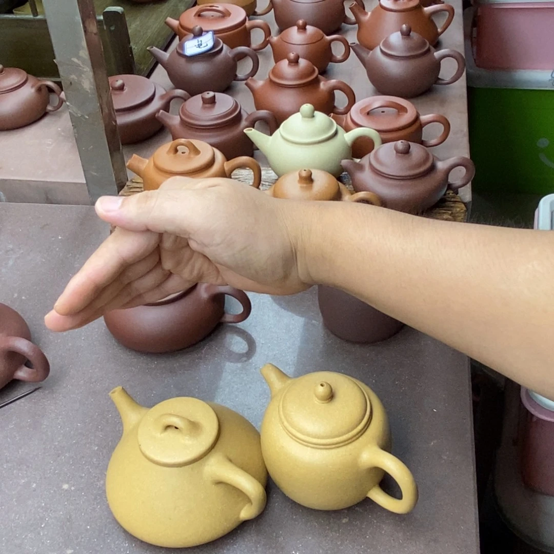 用***仔紫砂茶壶紫砂石瓢袍遵大瑕开裂