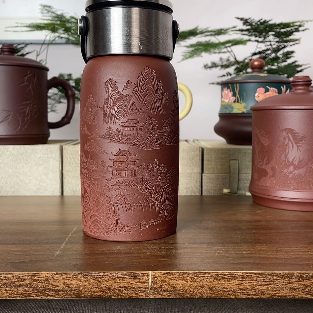 茶杯紫砂车载杯中槽清400cc