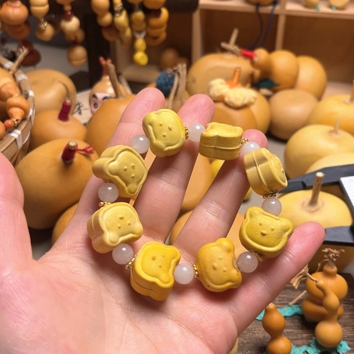 微瑕熊饼干手串葫芦