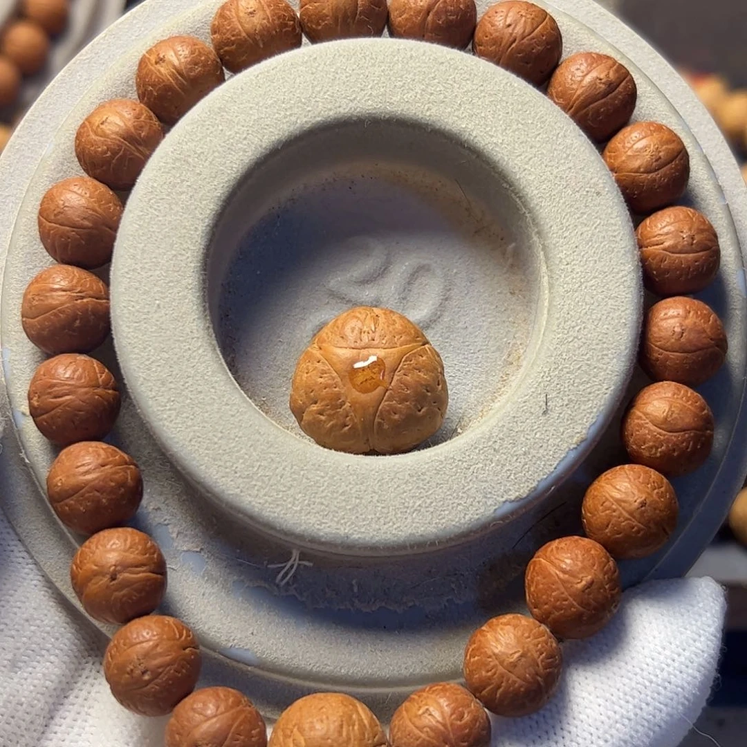 凤眼菩提手串神*11mm红皮油籽