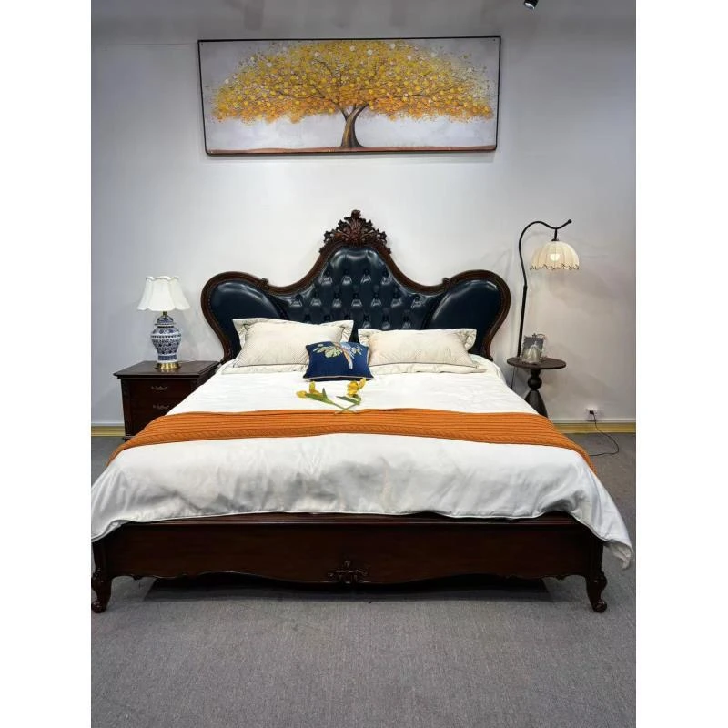 样板清仓 DC575大床2200*2150*1650内空1.8*2孔距96床边2米 复古