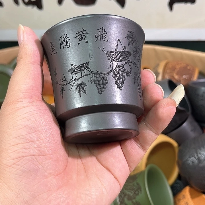 茶杯紫砂全手工紫砂主人杯