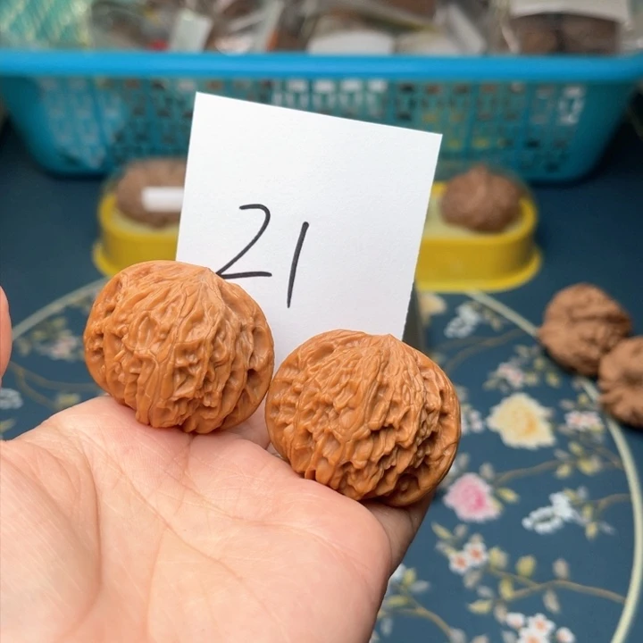 文玩核桃把件38磨盘