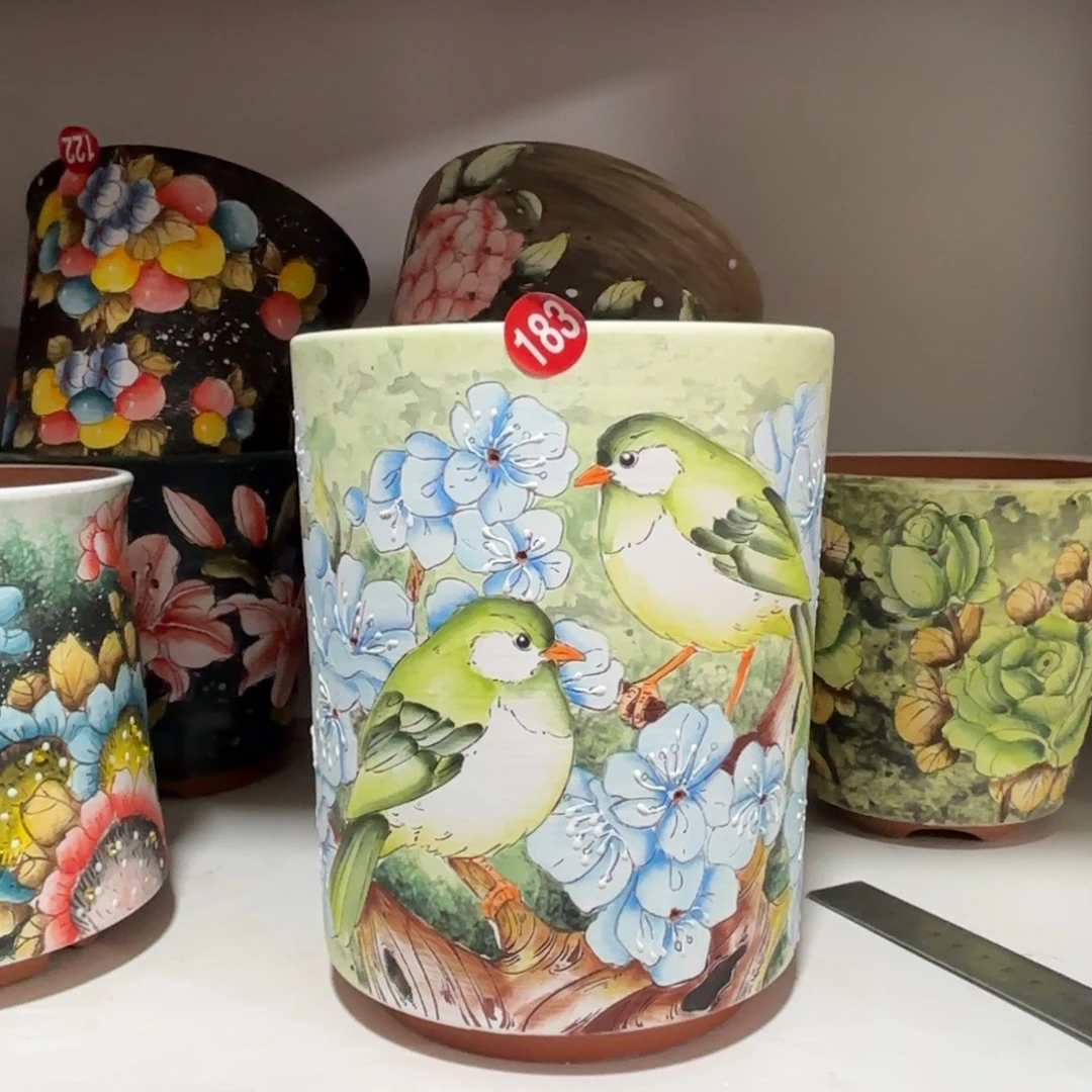 景德镇手绘花盆陶瓷14/19