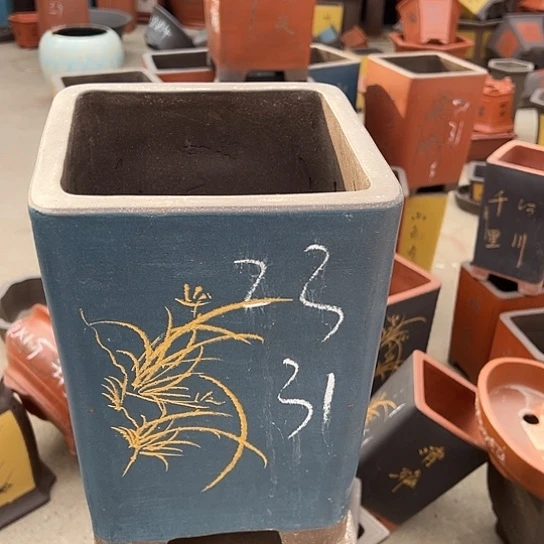 紫砂花盆透气花盆