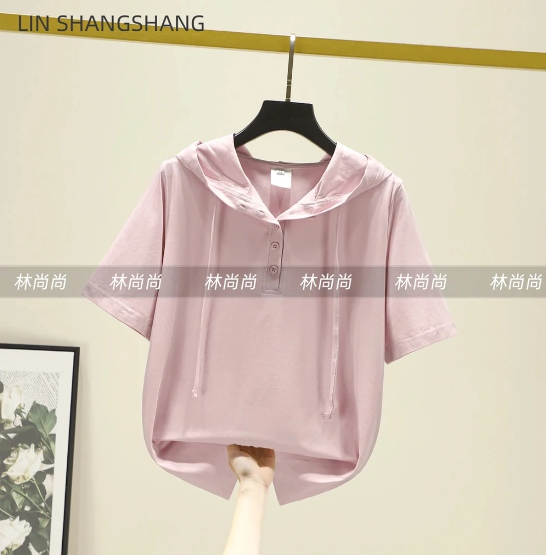 林尚尚【自制】夏季冰瓷棉薄款女上衣纯色休闲显瘦百搭