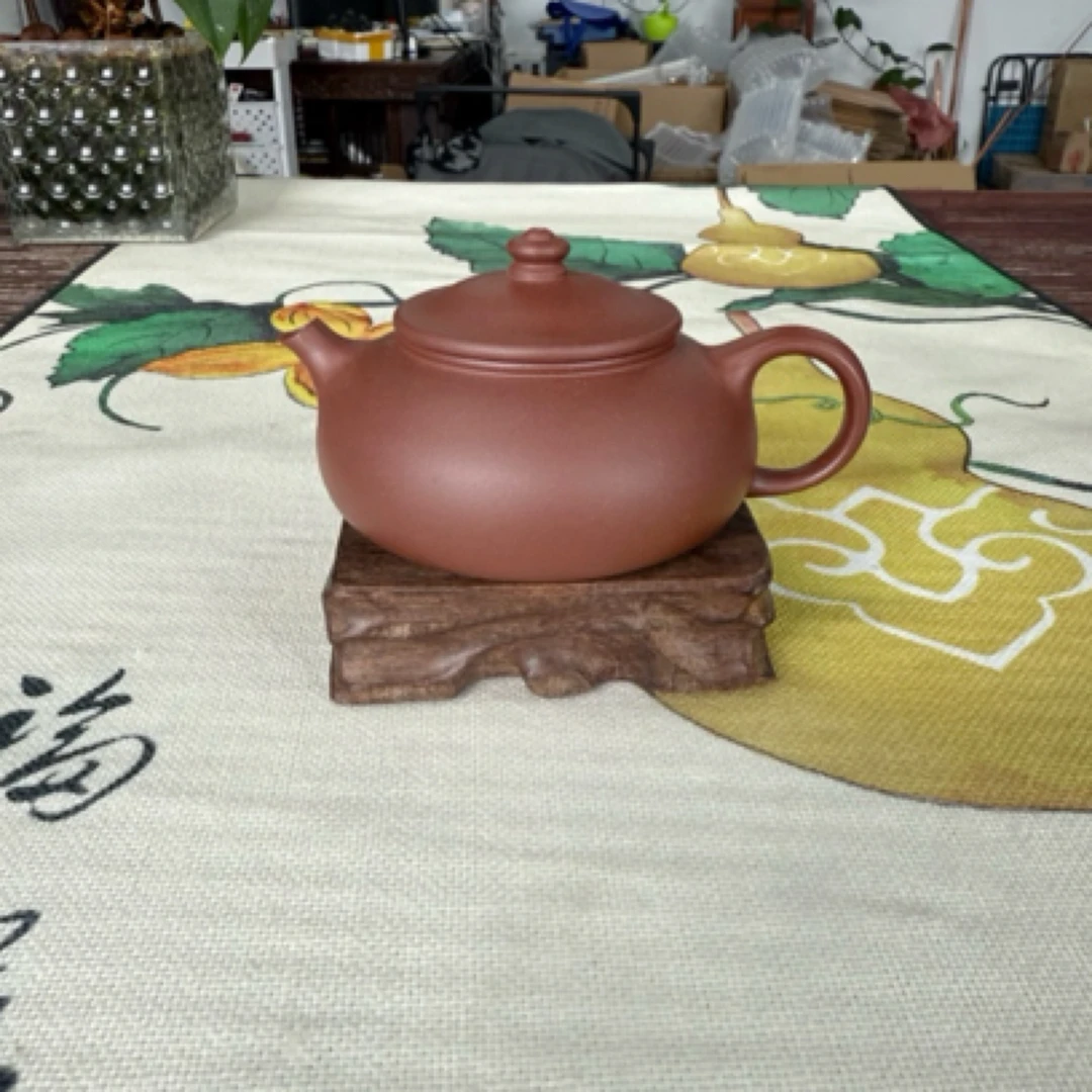 宜兴紫砂寒江壶功夫茶具纯手工精美泥壶手制圆壶水平壶如意壶泡养