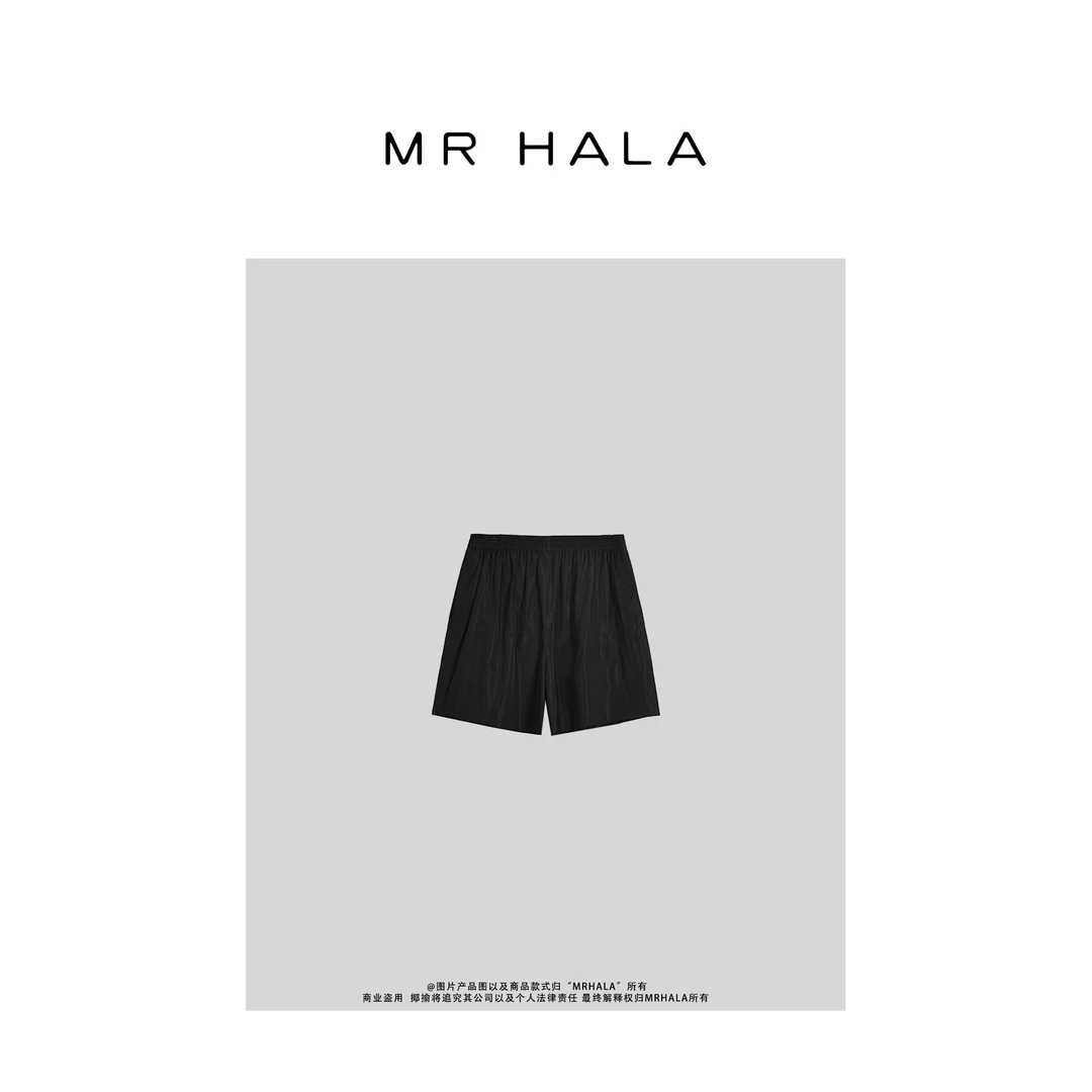 MRHALA 慕节精裁蚕丝混织褶边短裤女 GK30130
