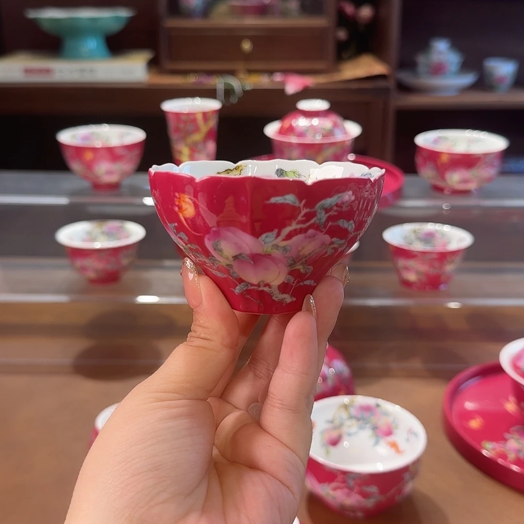 珐琅彩主人杯茶具套装
