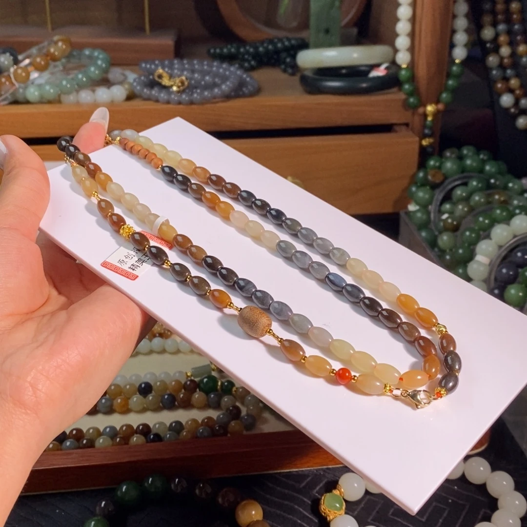 和田玉未镶嵌手链