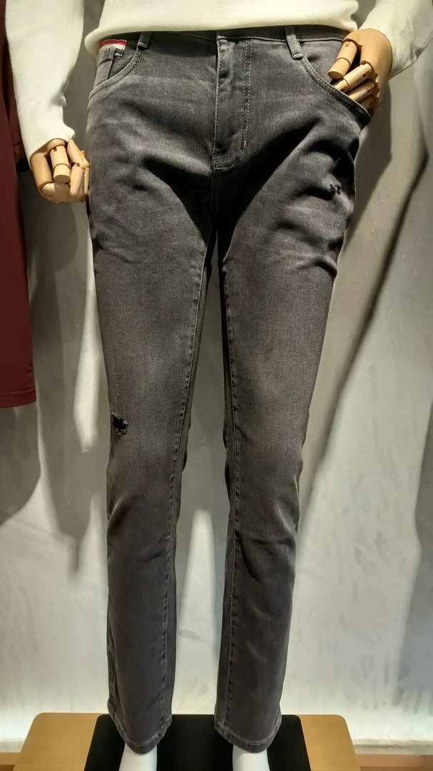 男装春夏小脚裤水洗男做旧直筒裤秋冬韩式牛仔裤男裤