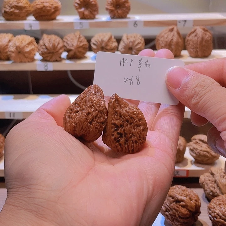 M***韩文玩核桃把件鲸品南疆石核桃