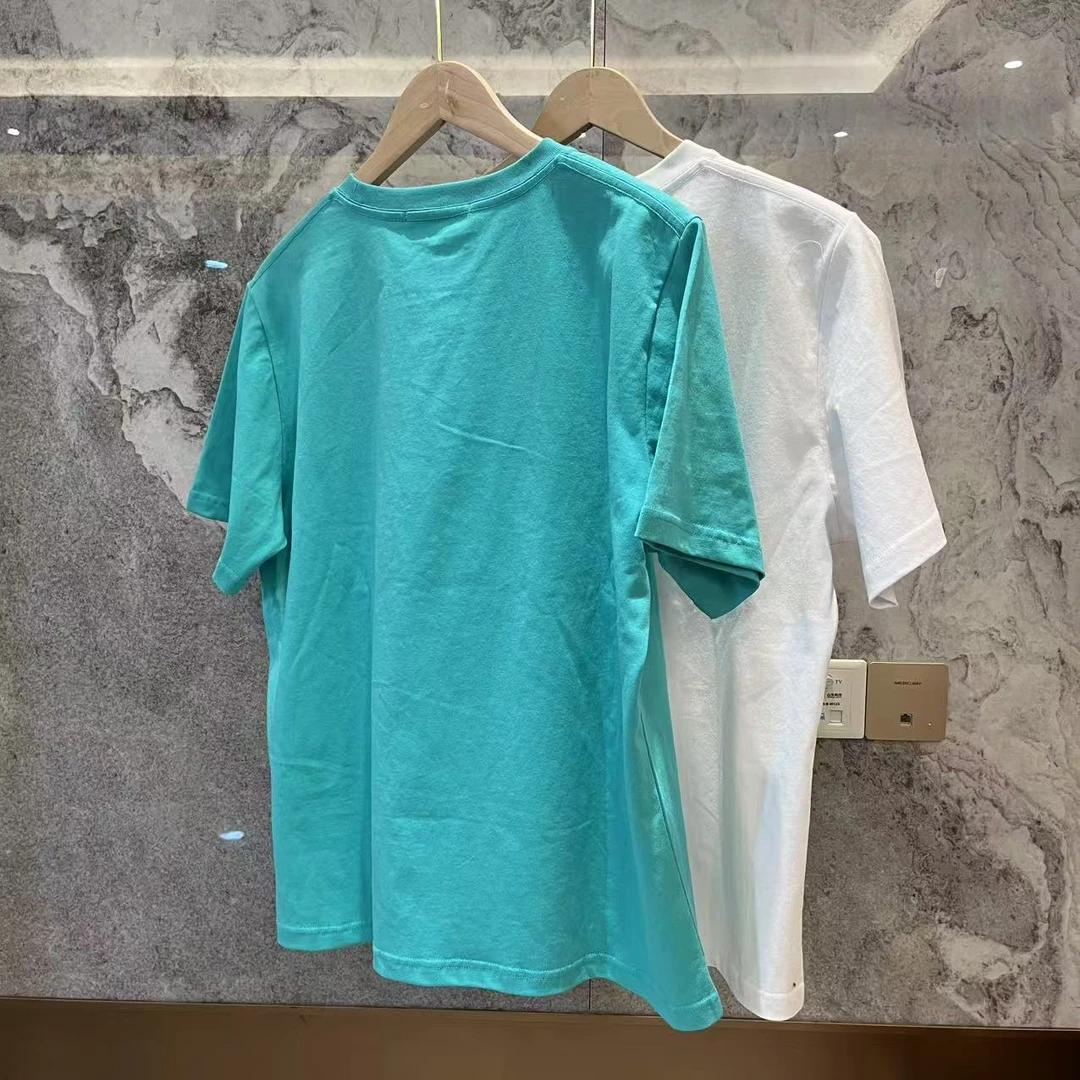 春季新款复古椭圆标时尚印花短袖T恤 TF-250221