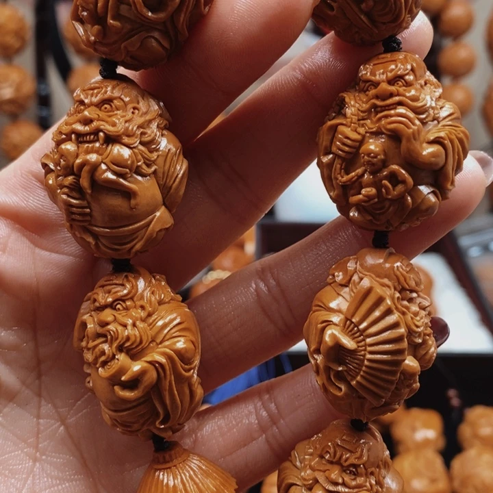 橄榄核手串/手链手工钟馗2.4
